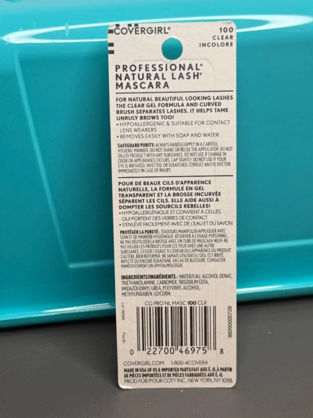 Covergirl Professional Natural Lash Mascara Clear 100